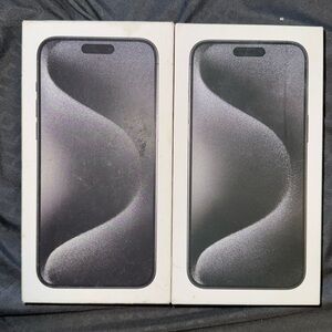 Apple iPhone 15 Pro Black Titanium 256GB (2 Empty Box’s Only)